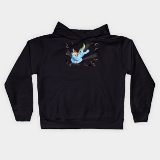 Messing With The Wrong Pony Kids Hoodie